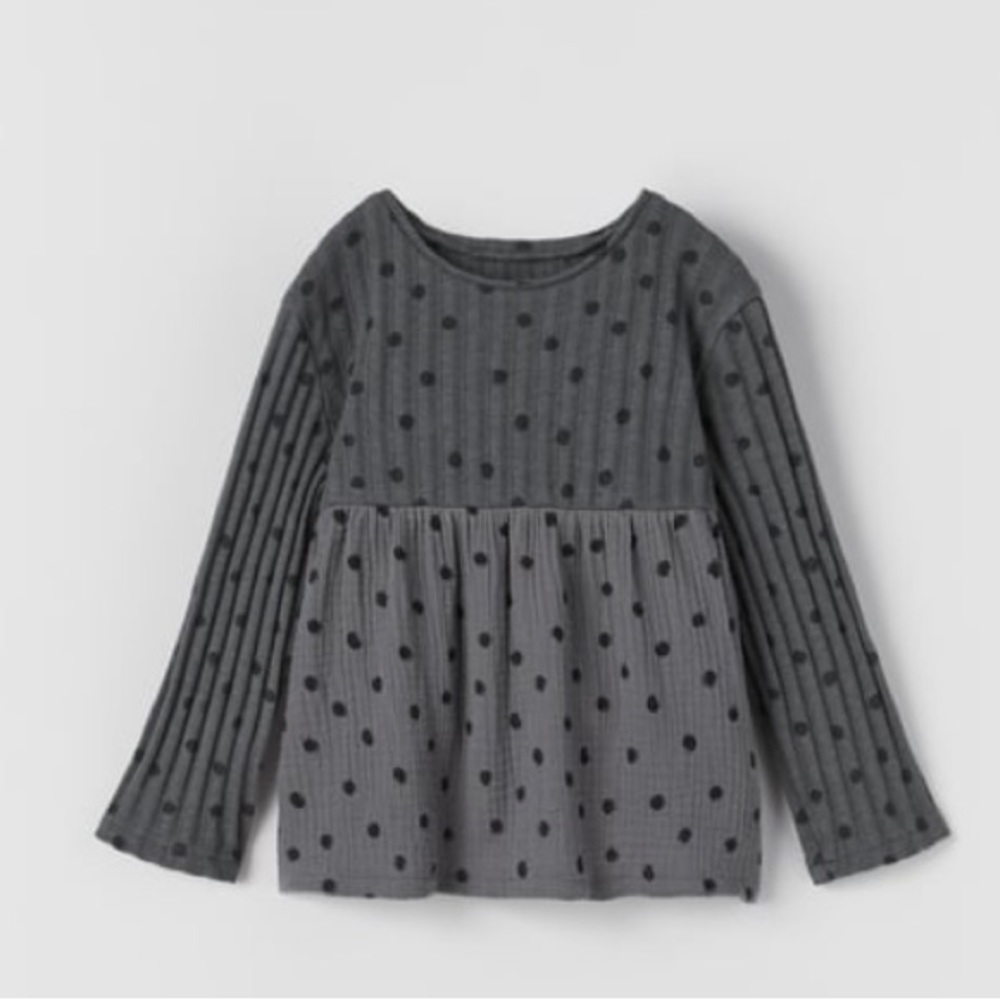 NWOT Zara Polka Dot Top